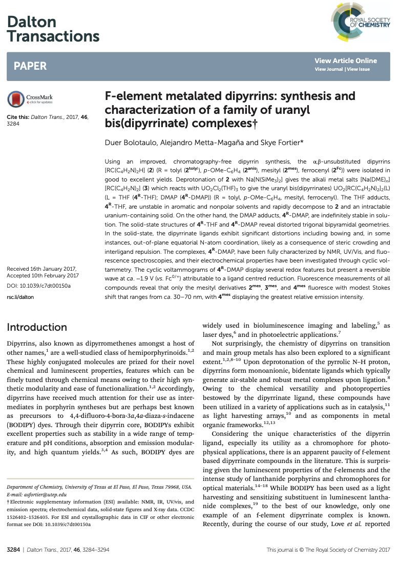 Dipyrromethane synthesis protocol